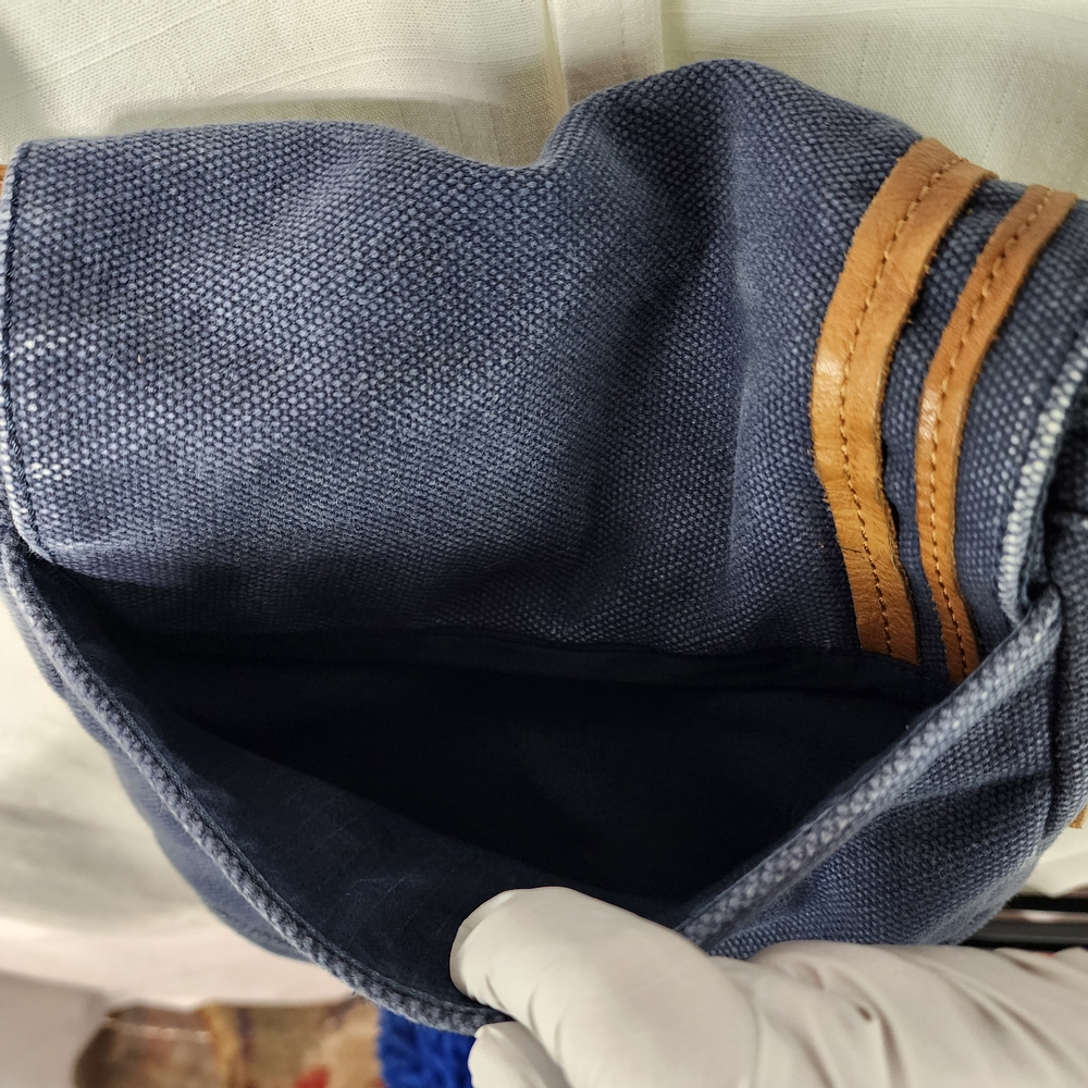 Fossil Navy and Brown Men's Messenger Bag - Picture 3 of 9